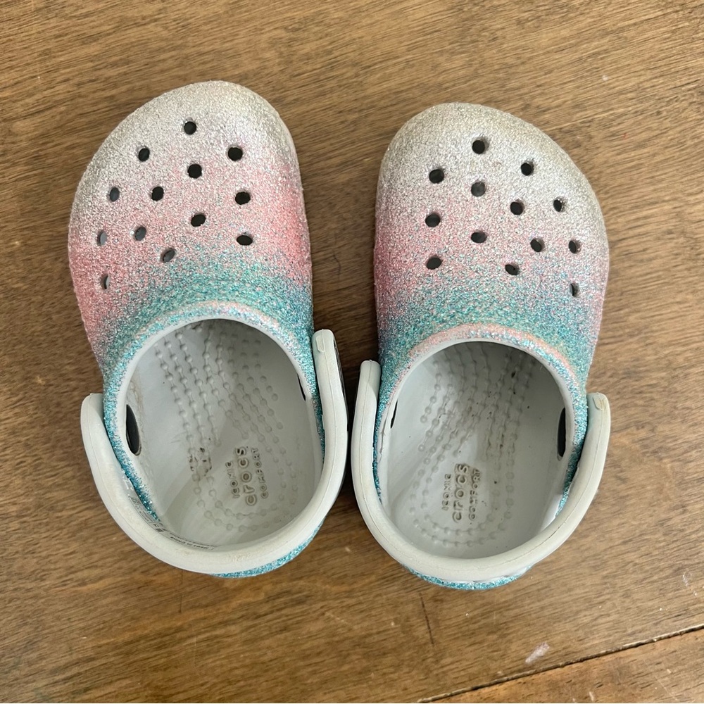 Baby/toddler Glitter Crocs - toddler 4
